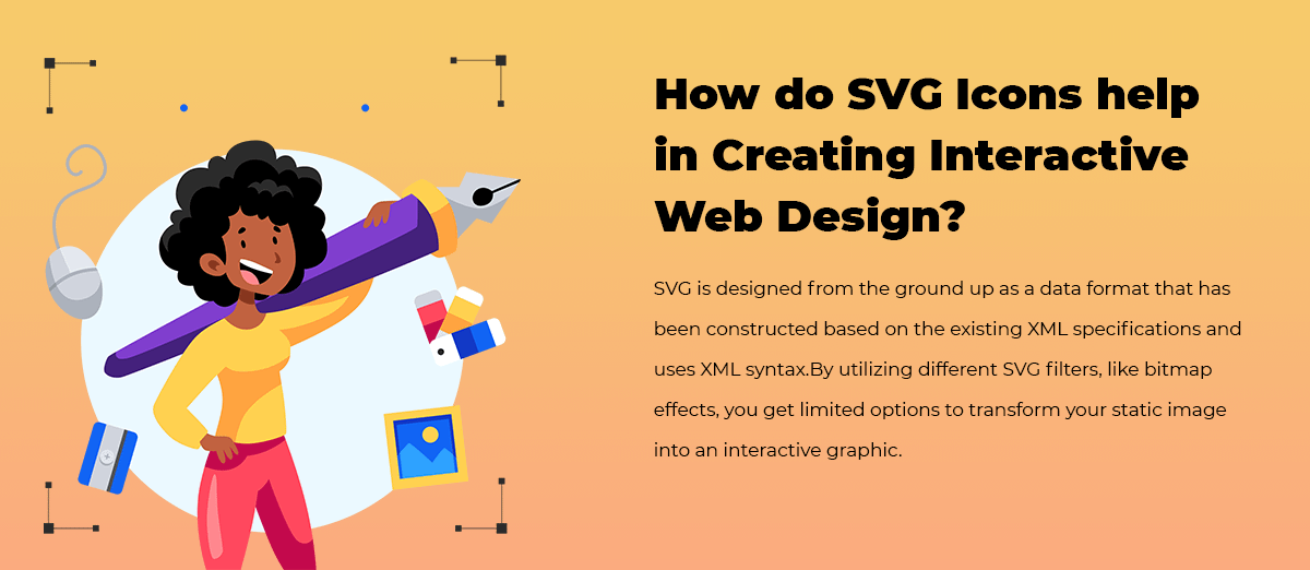 How do SVG Icons help in Creating Interactive Web Design free?